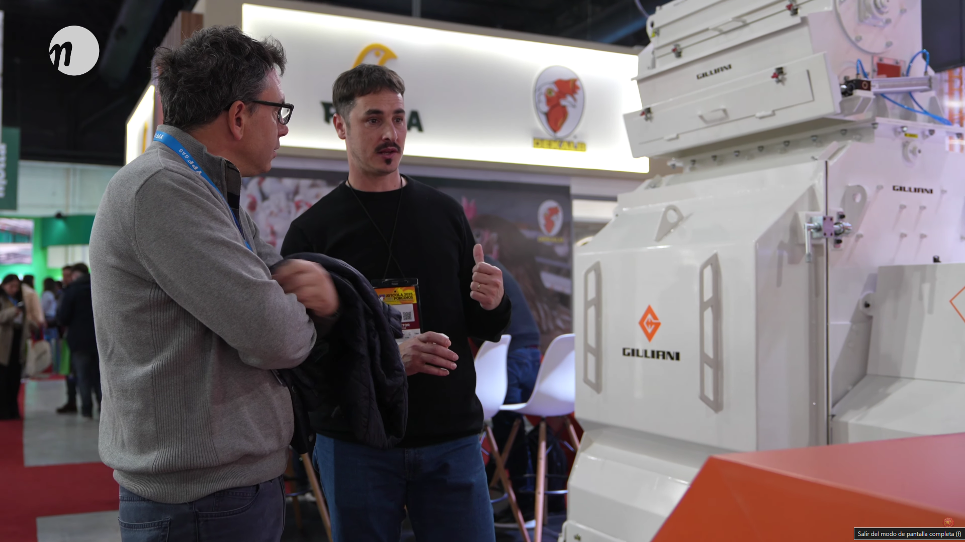 Giuliani una vez mas se presenta en la Expo Avícola y Porcinos.